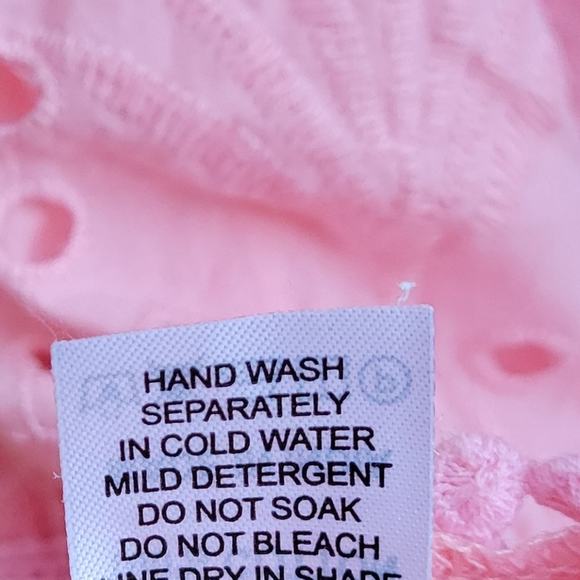 Melissa Odabash Ashley embroidered cotton kaftan Rose Pink size Large - Picture 9 of 9